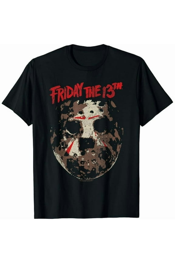 100% cotton tshirts men tee Friday the 13th Rough Mask T-Shirt