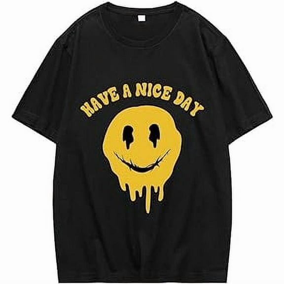 100% cotton tshirts men tee GORGLITTER Men's Cartoon Graphic Print T Shirt Short Sleeve Crewneck Summer Tee Shirts Top