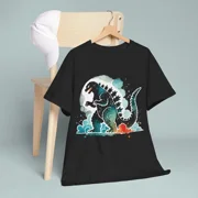 LNKCO.CUSTOMTEEHUB 100% cotton tshirts men tee Godzilla WaterColor Shirt