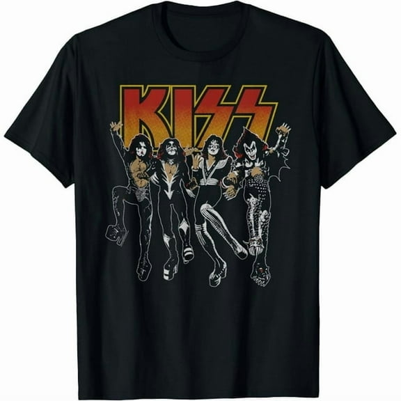 100% cotton tshirts men tee KISS - Destroyer Cartoon T-Shirt