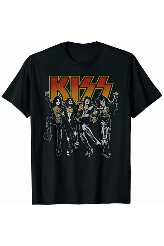 100% cotton tshirts men tee KISS - Destroyer Cartoon T-Shirt