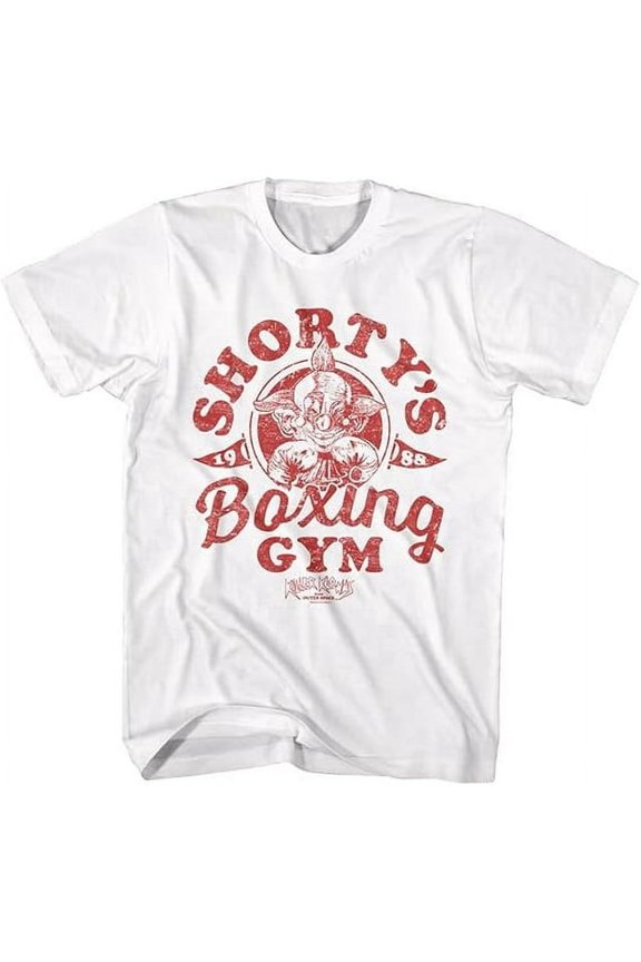 100% cotton tshirts men tee Killer Klowns from Outer Space Movie Shorty's Boxing Gym Adult Short Sleeve T Shirts Vintage Style Tees