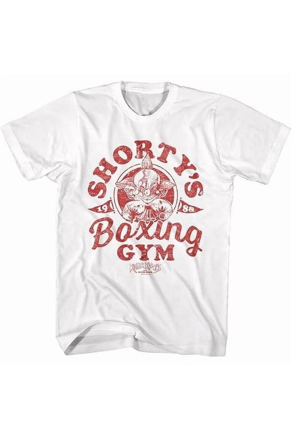 100% cotton tshirts men tee Killer Klowns from Outer Space Movie Shorty's Boxing Gym Adult Short Sleeve T Shirts Vintage Style Tees