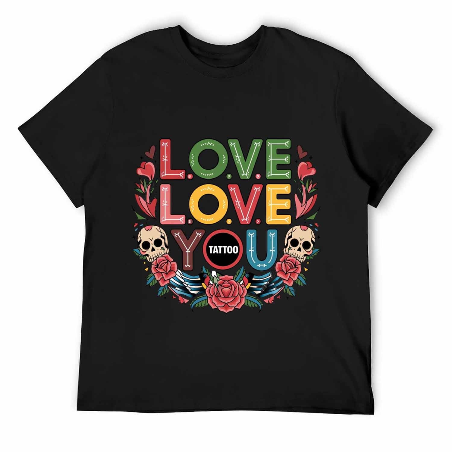 Beaded I Love YY Tee