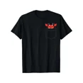 thumbnail image 1 of 100% cotton tshirts men tee Men'S T-shirt 220g 100% Cotton -Crab In The Pocket Crustacean Cute Saltwater Crab T-Shirt, 1 of 4