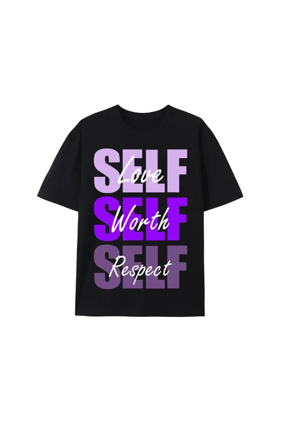 100% cotton tshirts men tee Men's Black T-Shirt - Soft Breathable Cotton Tee with Dark Oval frame, Lightweight Everyday Shirt fo