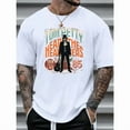 thumbnail image 1 of 100% cotton tshirts men tee Men's Vintage Tom Petty & The Heartbreakers 1985 Tour Graphic T-Shirt - White Round Neck Casual Tee, 1 of 4