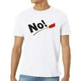thumbnail image 1 of 100% cotton tshirts men tee Mens NO! Cool T-Shirts White, 1 of 4