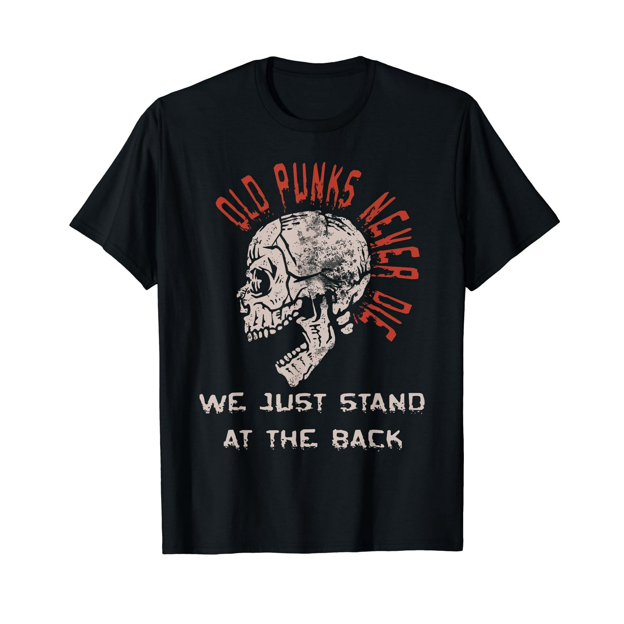 100% cotton tshirts men tee Old Punks Never Die - Rock Music Groovy ...