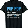thumbnail image 1 of 100% cotton tshirts men tee Pop Pop Gifts Grandpa Fathers Day T-Shirt Pop-Pop Tee T-Shirt, 1 of 4