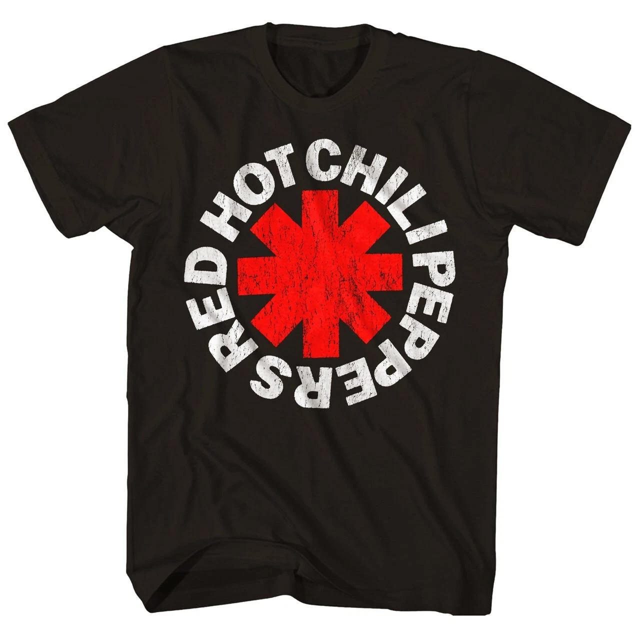 100% cotton tshirts men tee Red Hot Chili Peppers Classic Asterisk Mens ...