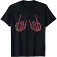 thumbnail image 1 of 100% cotton tshirts men tee Rock On Band Tees For Women Rock And Roll T Shirts For Men T-Shirt, 1 of 7