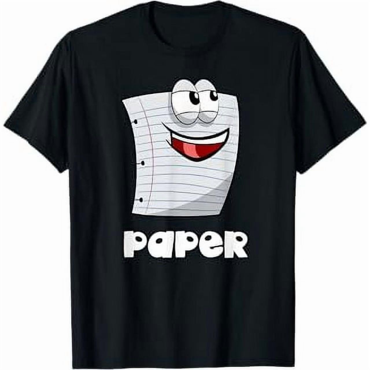 100% cotton tshirts men tee Rock Paper Scissors Shirt Group Halloween ...