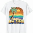 thumbnail image 1 of 100% cotton tshirts men tee SAN DIEGO CALIFORNIA | Vintage Distressed Souvenir T-Shirt, 1 of 4