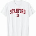 thumbnail image 1 of 100% cotton tshirts men tee Stanford Cardinal Arch Over White Officially Licensed T-Shirt, 1 of 4