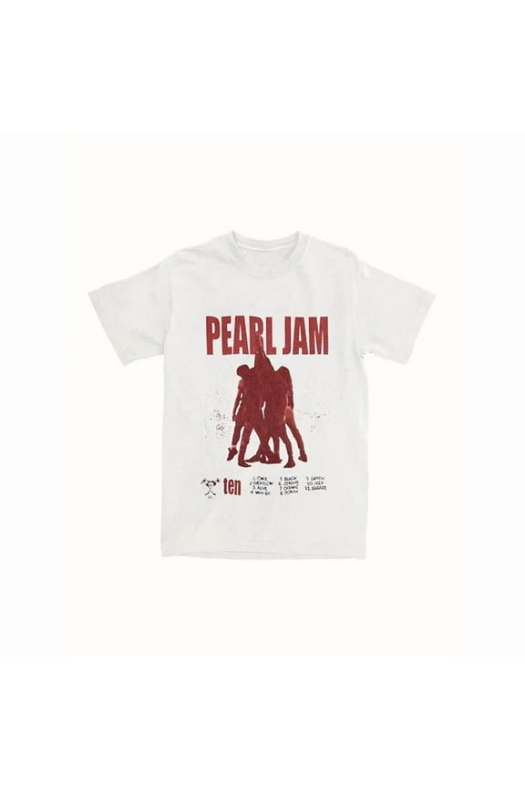100% cotton tshirts men tee Streetwear T-shirt Kompak Pearl Jam