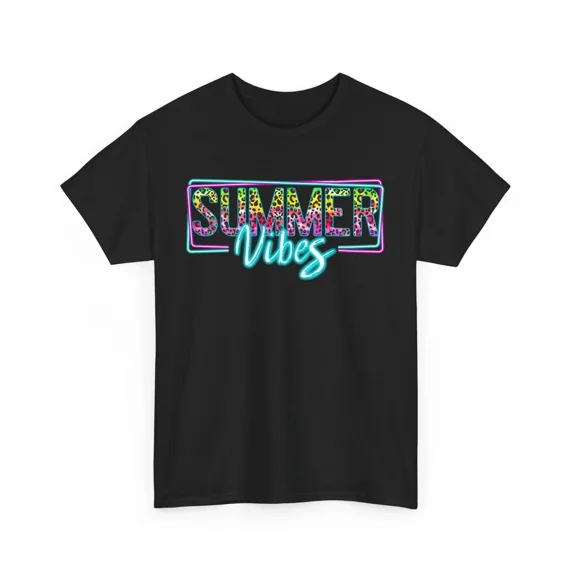 100% cotton tshirts men tee Sunshine & Relax T-Shirt |Neon Summer Vibes Tee | Summer T-Shirt