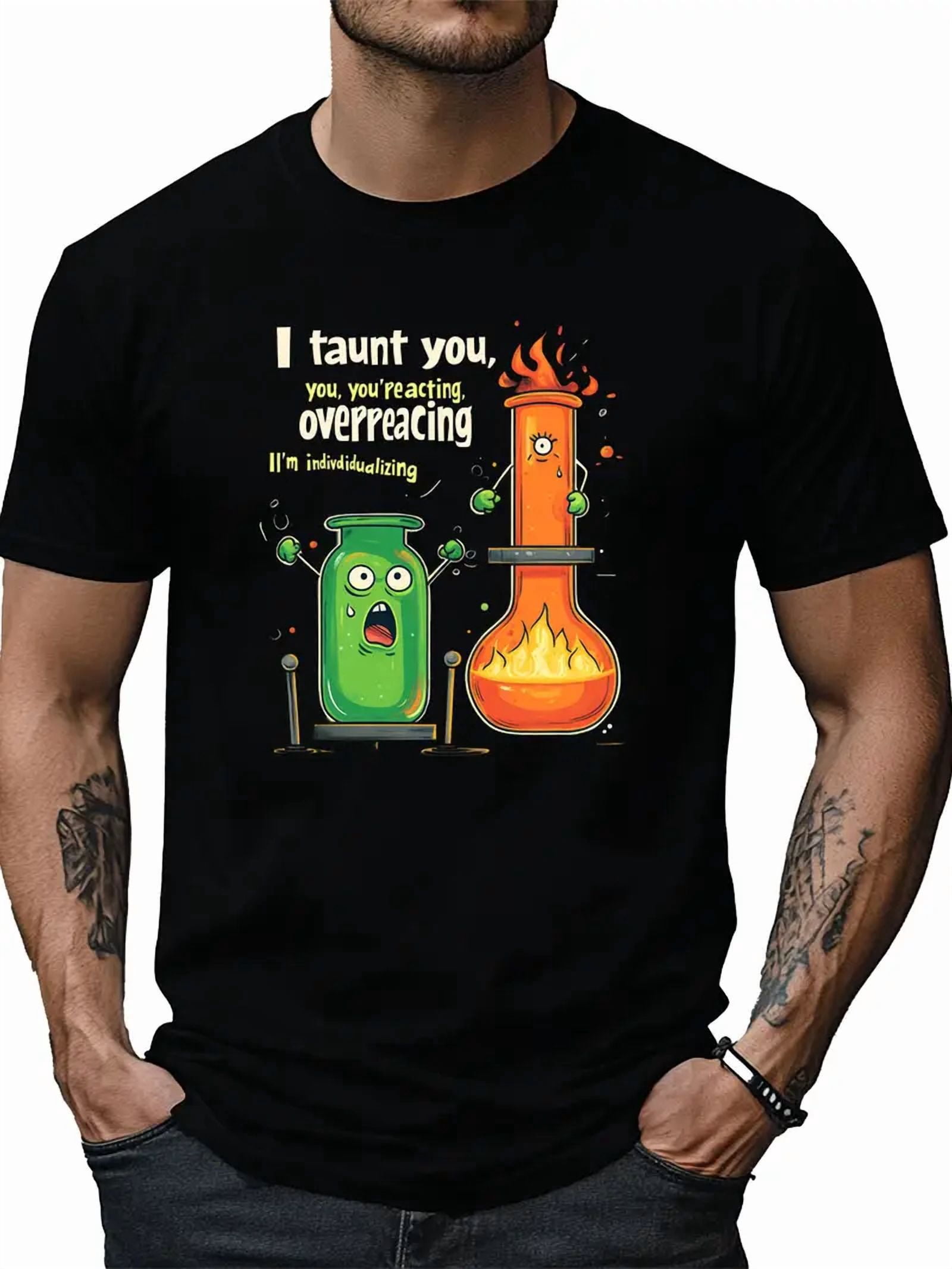 Visual Reference: 100 Cotton Tshirts Men Tee Taunt Reaction Chemistry Science Antics