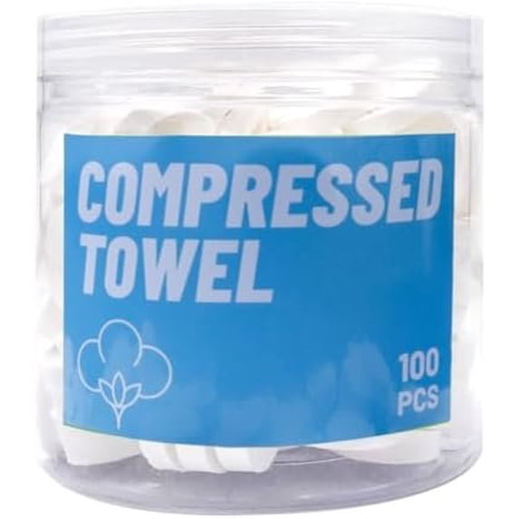 100 count Canned Compressed Towels,Compressed towels for travel ...
