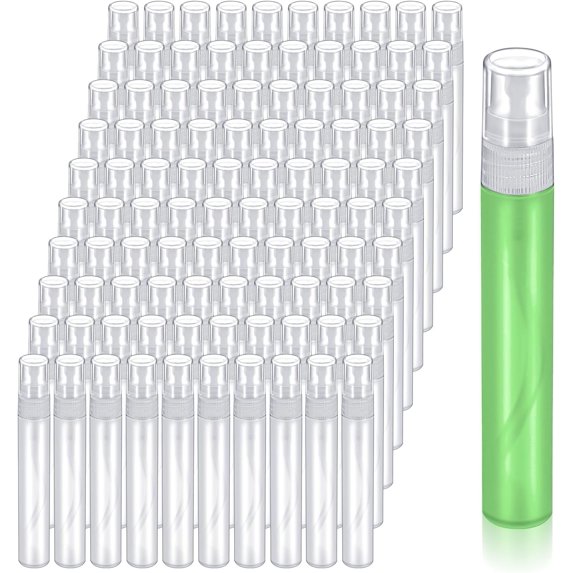100 count Mini Bottle, 10ml Perfume Bottles Plastic Refillable Mini Bottles for Women, Travel Bottle Fine Mist Atomizer for Perfume, Mini Perfume Refillable Bottle