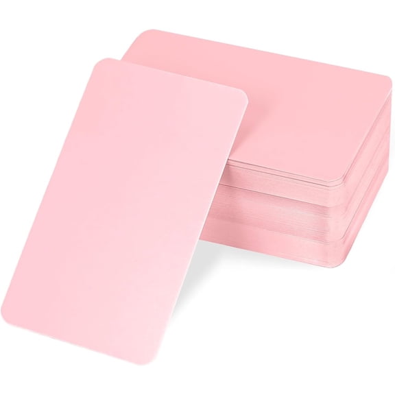 100 count Small Blank Paper Message Note Business Cards Paper Cardstock Double-Sided Mini Index Cards Greeting Place Name Vocabulary Flash Card Graffiti Scrapbookings for DIY Tags 3.5x2''