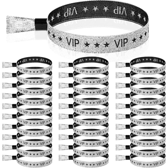 100 count VIP Wristbands Cloth for Events Party VIP Bracelets for Wedding Concert Fair