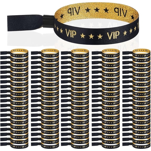 100 count VIP Wristbands Cloth for Events Party VIP Bracelets for Wedding Concert Fair