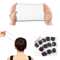 thumbnail image 1 of 100 counts Nylon Hairnets Invisible Soft Elastic Lines Hair Net-22inch, 1 of 8