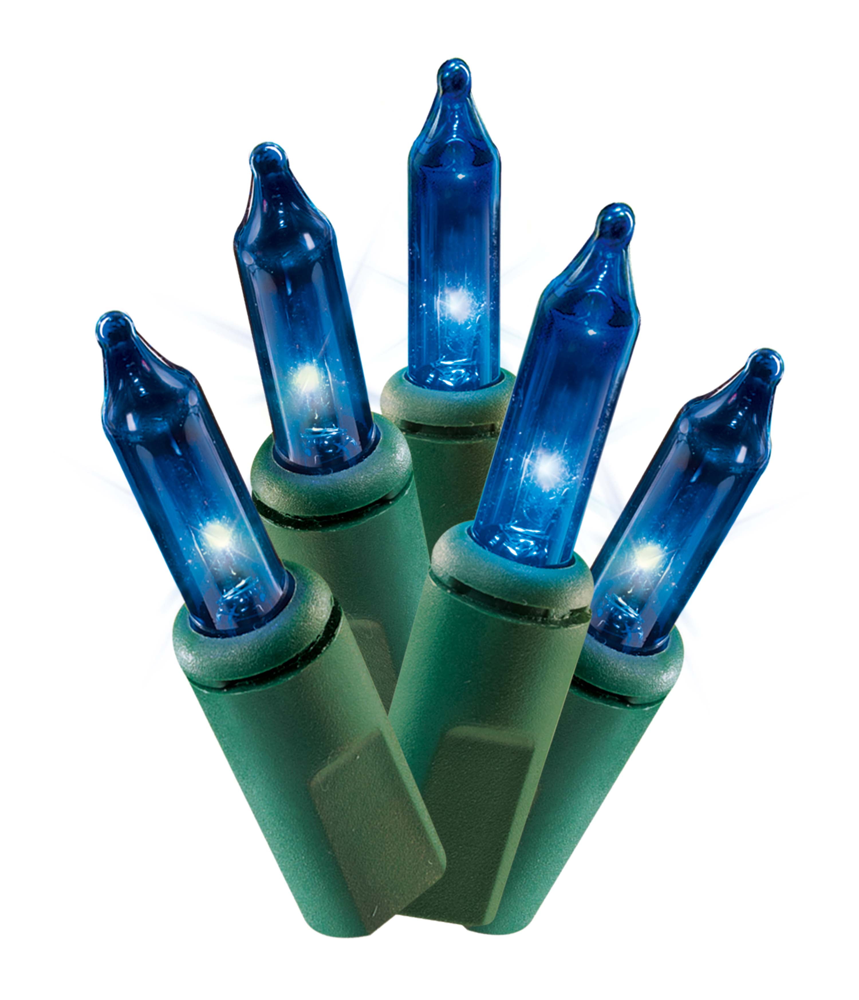 100 ct Holiday Time Mini Blue Lights