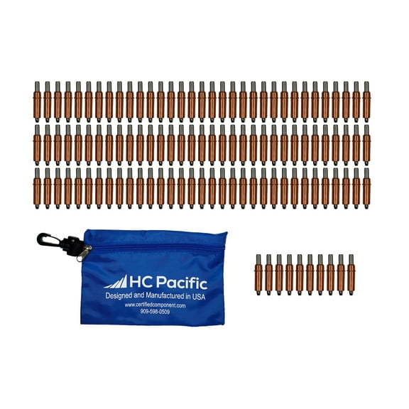 100 each C1/4 Cleco Fasteners (Made in USA) with Pouch