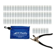 100 each C3/32 Cleco Fasteners w/ Pliers and Pouch