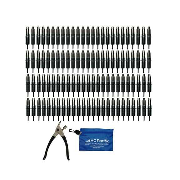 100 each CHD 3/32 Heavy Duty Cleco Fasteners with Pliers & Pouch