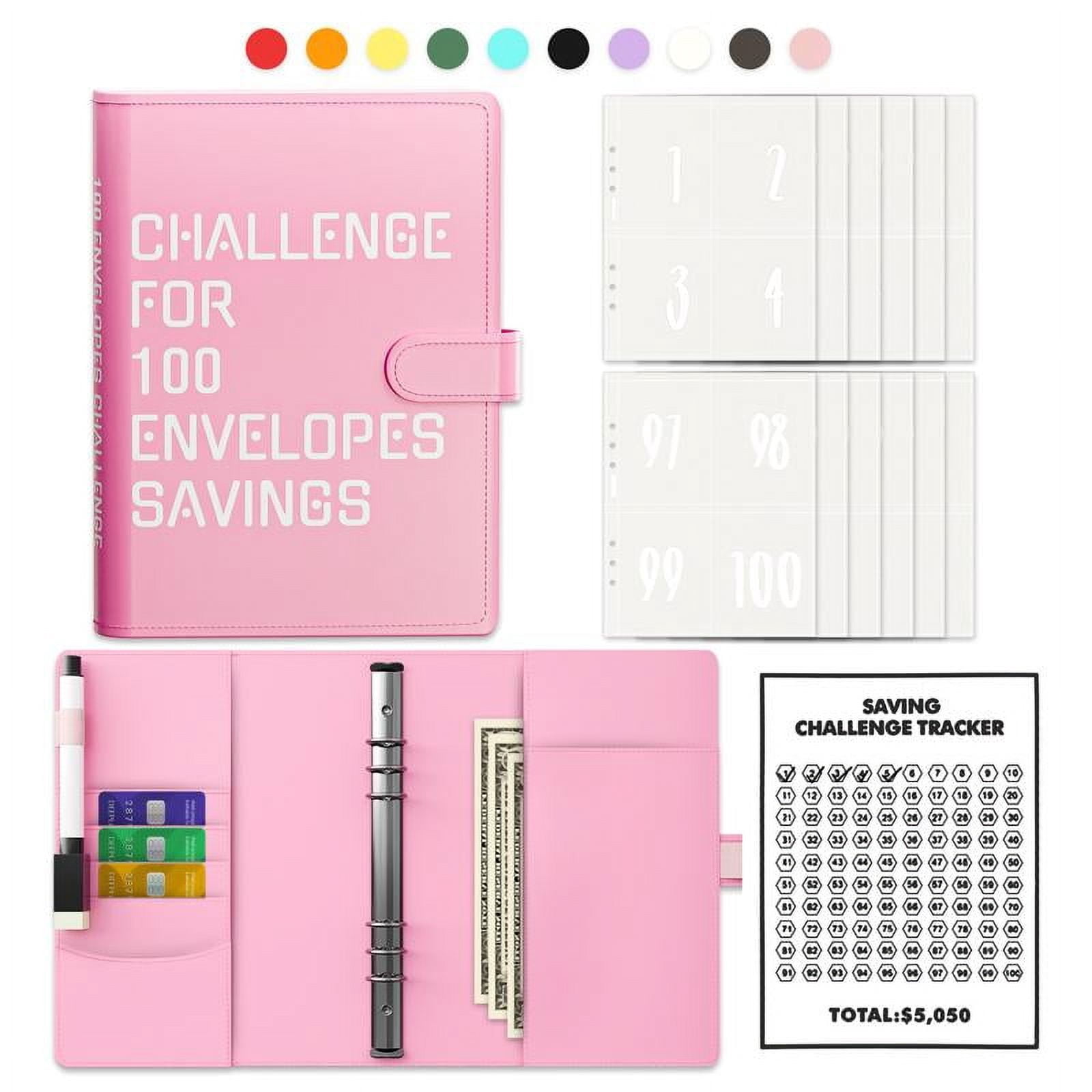 100 envelopes Saving binder Challenge for Savings Binder Easy, Fun ...