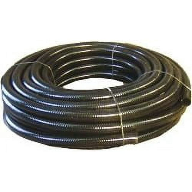 100 feet x 1.5 Inch Black Flexible PVC Pipe, Hose and Tubing for Koi