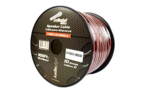 100 ft 10 Gauge awg Red Black Stranded 2 Conductor Speaker Wire Car Home Audio