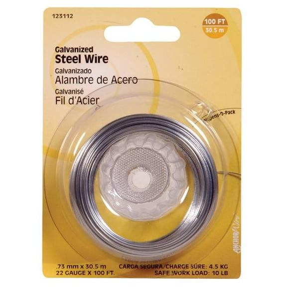 100 ft. 22 Gauge Galvanized Steel Wire