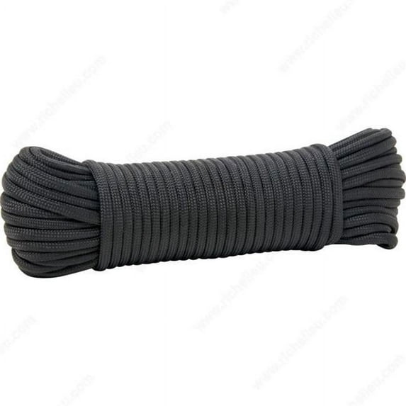 100 ft. Diamond Braid Nylon Rope, Black