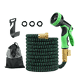 thumbnail image 1 of 100 ft Garden Hose That Won't Kink, Lightweight Flexible Water Hose with Solid Brass Fittings, Easy to Coil and Store for Lawn and Garden, 1 of 7