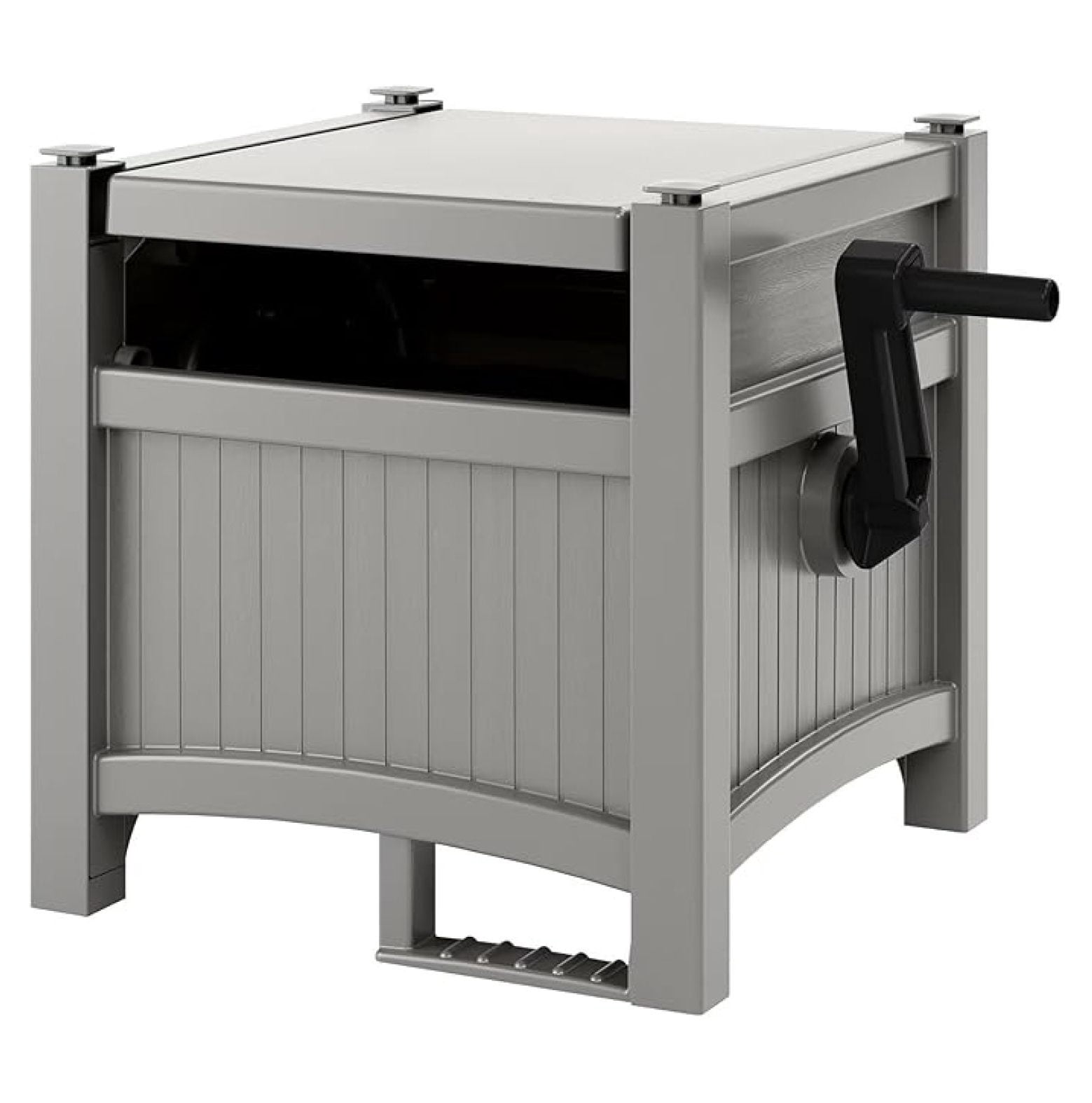 100 ft. Hose Hideaway Hose Reel - Gray Compact Hose Storage with ...