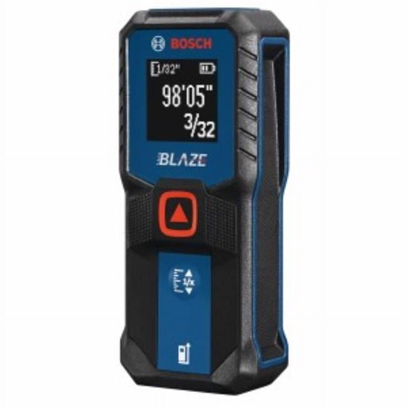 100 ft. Laser Measure Tape, Black & Blue