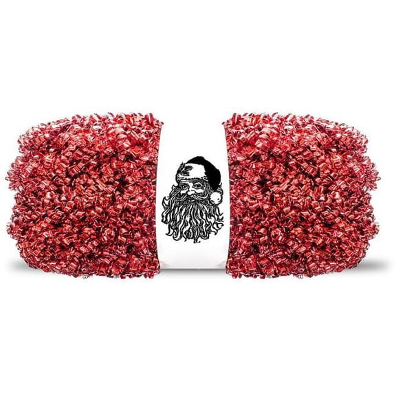 100 ft. Metallic Tinsel Garland, Red