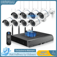 thumbnail image 1 of 《100 ft Night Vision  & Dual Antennas》OHWOAI 3MP Wireless Outdoor Security Camera System with NVR., 1 of 10