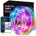 100 ft Outdoor Led Strip Lights Waterproof, Smart Light Strips with App