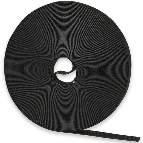 100 ft x 1/2 inch Hook and Loop Roll, Reusable Fastening Cable Ties, Multi-Purpose Cable Management Wire Ties Cable Straps for Organizing Home, Office and Data Centers