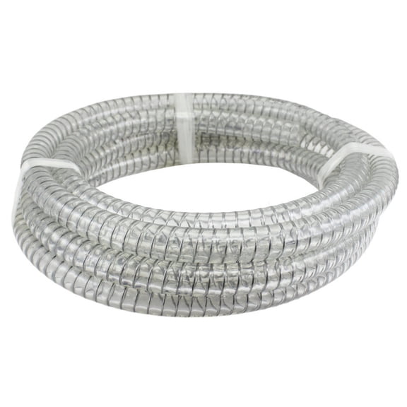 100 ft x 2 ID Steel Wire Suction PVC Flexible Tubing High Pressure Heavy Duty UV Chemical Resistant Vinyl Hose