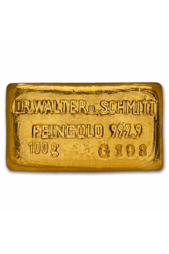 100 gram Gold Bar - Dr. Walter and Schmitt