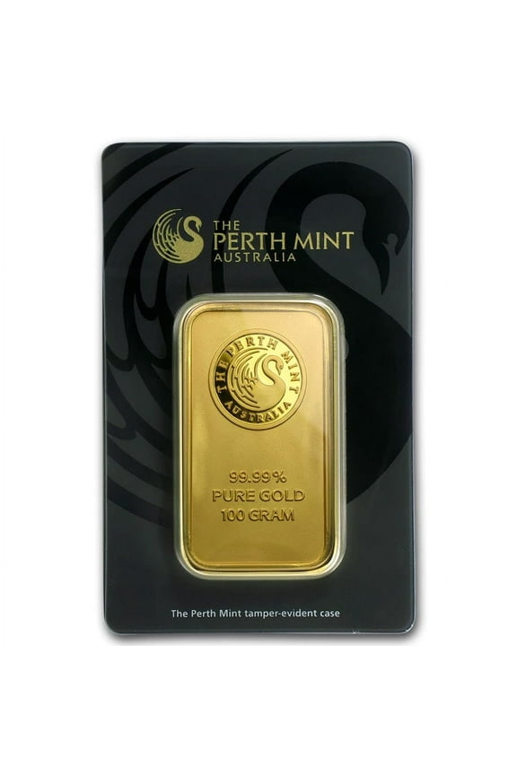 100 gram Gold Bar - The Perth Mint (In Assay)