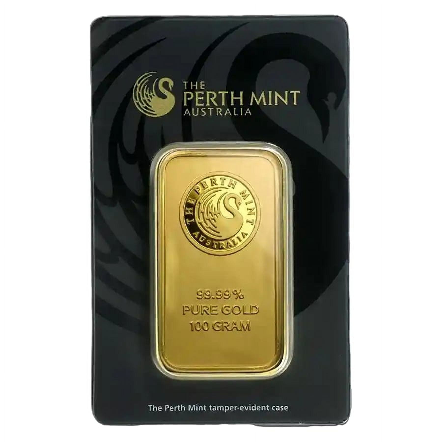 100 gram Gold The Perth Mint Bar - with Assay Card