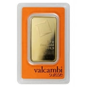 100 gram Gold Valcambi Bar w/ Assay Card