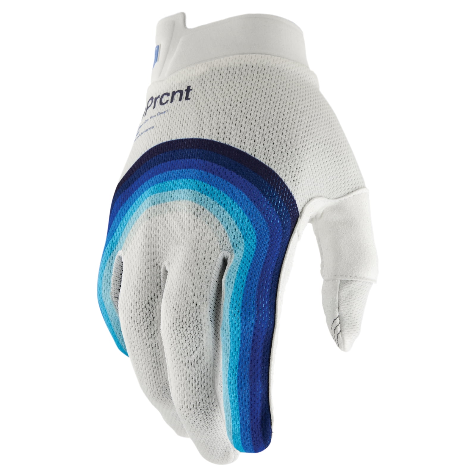 100% ITrack Rewind Gloves (Small, White)